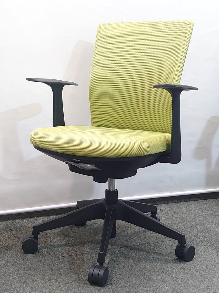 オフィスチェア 事務チェア アイリスチトセ SFN-46M0-F LG 肘付き 中古
