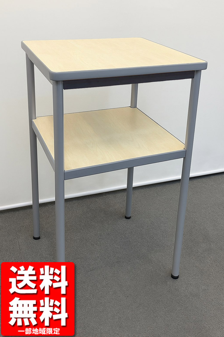 イトーキ 電話台 プリンター台 花台 幅450×奥行450×高さ700 木目ナチュラル TDA-0447MD-9