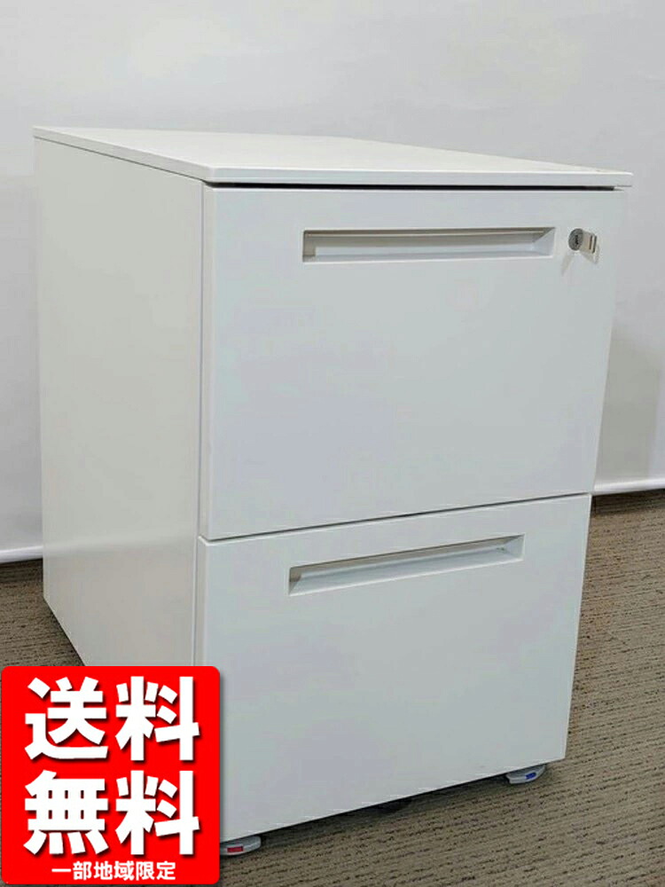 イトーキ CZR ２段ワゴン サイドワゴン デスクワゴン キャスターワゴン 事務ワゴン 袖机 脇机【中古オフィス家具】【中古】