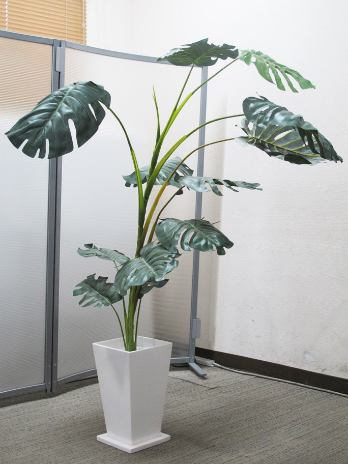 オフィスグリーン 観葉植物 フェイクグリーン 人工樹木【中古オフィス家具】【中古】