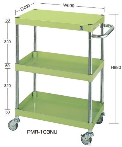【法人様限定商品】サカエ SAKAE サカエ ニューパールワゴン 脇机 サイドワゴン デスクワゴン PMRタイプ 均等耐荷重150kg ツールワゴン 工具 【車上渡し】